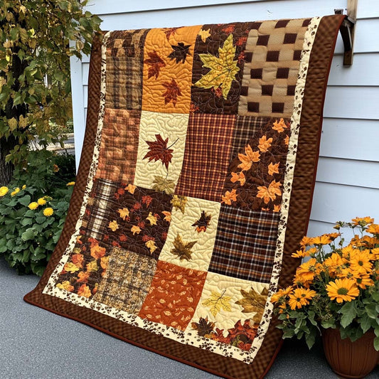 Fall Maple Magic Quilted Blanket NCU0NT8419