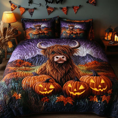 Fall Meadow 3-Piece Quilted Bedding Set NCU0NT9259