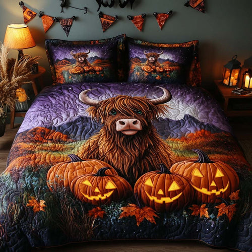 Fall Meadow 3-Piece Quilted Bedding Set NCU0NT9259