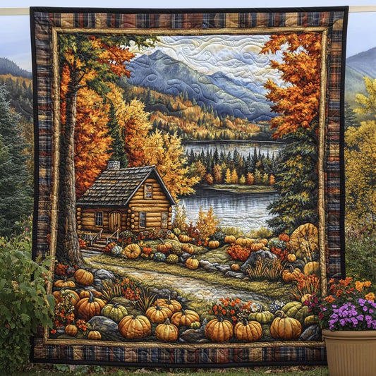Fall Meadow Walk Quilted Blanket NCU0NT8736