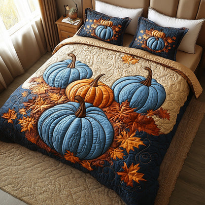 Fall Nest 3-Piece Quilted Bedding Set NCU0DV6757