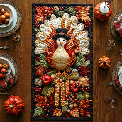 Fall Plumage Quilted Table Runner NCU0DV7396