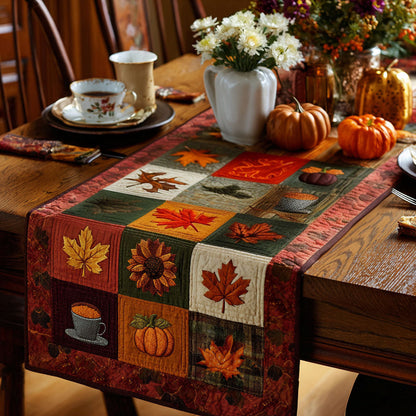 Fall Radiance Quilted Table Runner NCU0PT7808