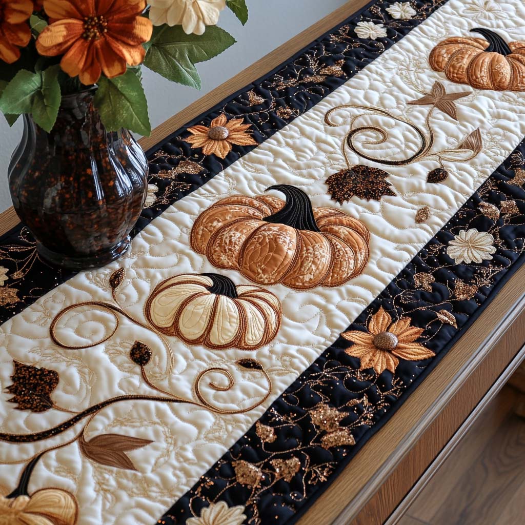 Fall Quilted Table Runner NCU0VT207