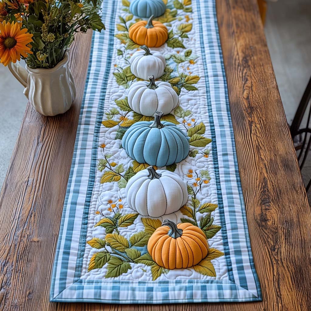 Falling Grace Quilted Table Runner NCU0NT8991