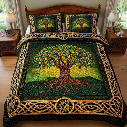 Family Bloom 3-Piece Quilted Bedding Set NCU0NT7739