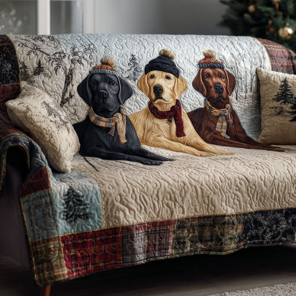 Family Pawtrait Quilted Sofa Cover NCU0PT10103
