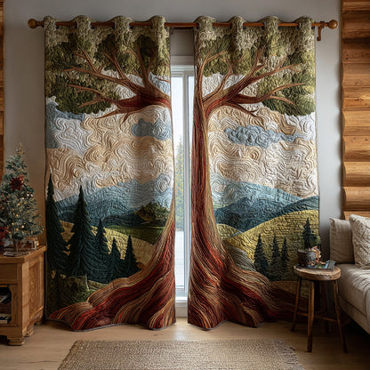 Family Roots Quilted Curtains NCU0DV8665