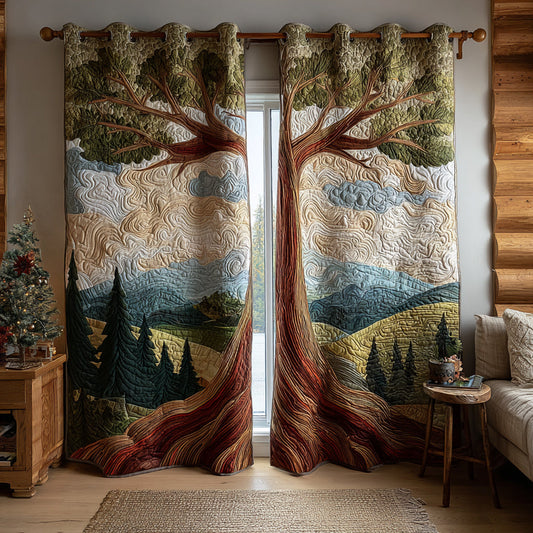 Family Roots Quilted Curtains NCU0DV8665