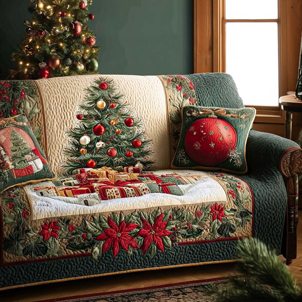Family Tradition Quilted Sofa Cover NCU0NT10933
