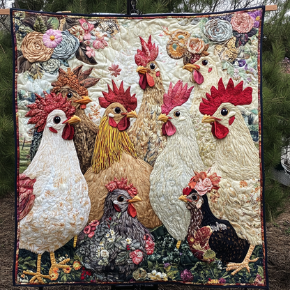 Fancy Feathers Quilted Blanket NCU0VH5554