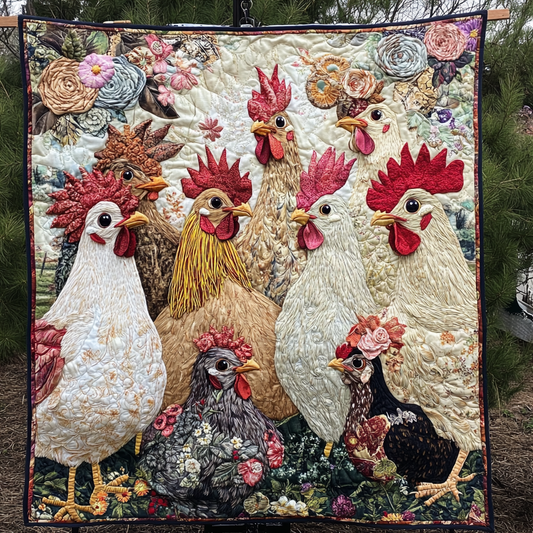 Fancy Feathers Quilted Blanket NCU0VH5554