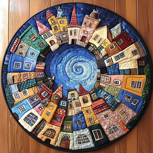 Fantasy Hamlet Quilted Round Mat NCU0NT7321