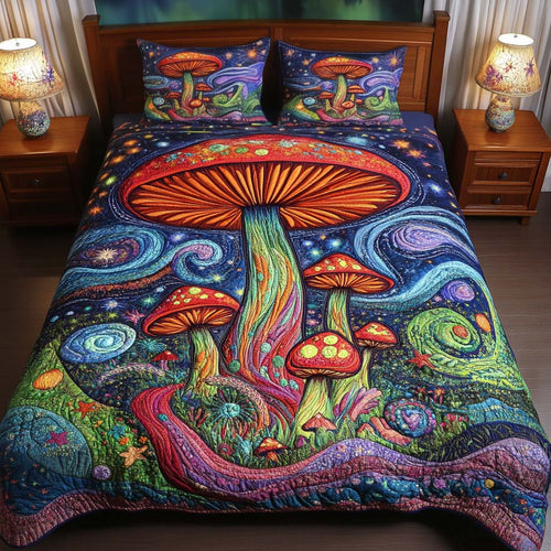 Fantasy World 3-Piece Quilted Bedding Set NCU0NT2254