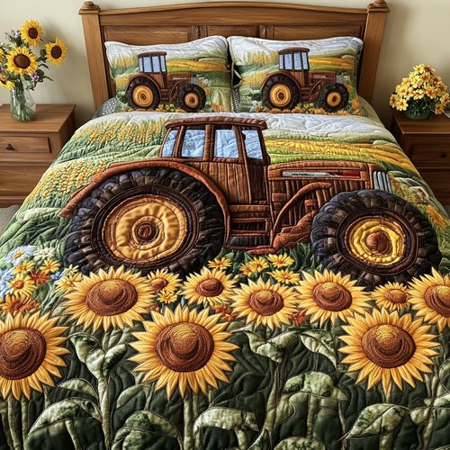 Farm Breeze 3-Piece Quilted Bedding Set NCU0VH4822
