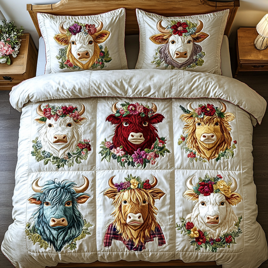 Farm Dreams 3-Piece Quilted Bedding Set NCU0VH2468