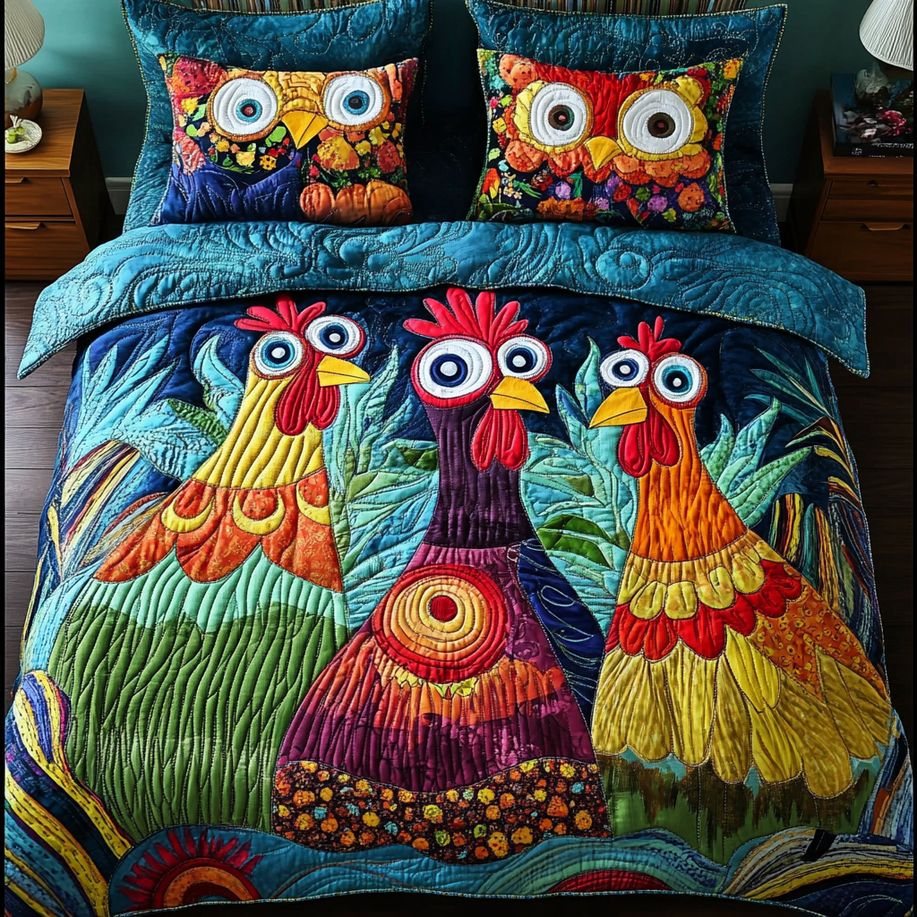 Farm Fresh 3-Piece Quilted Bedding Set NCU0DK7264
