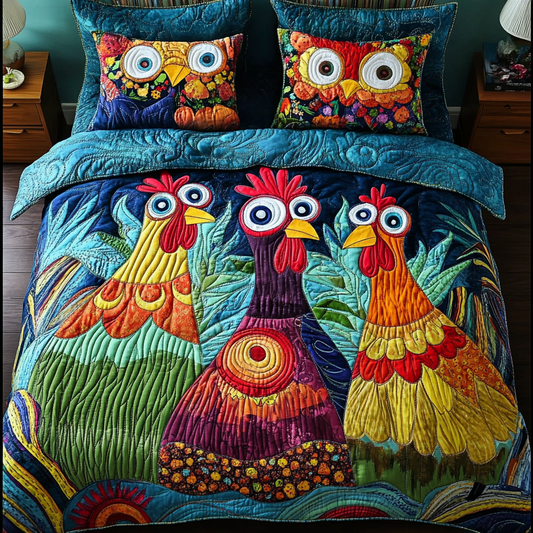 Farm Fresh 3-Piece Quilted Bedding Set NCU0DK7264