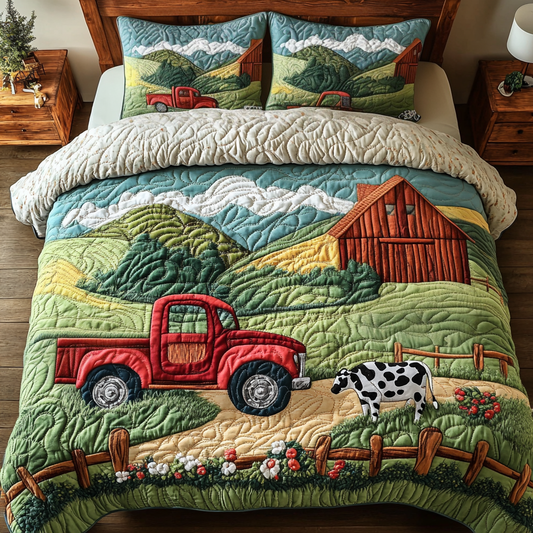 Farm Fresh 3-Piece Quilted Bedding Set NCU0VH3904