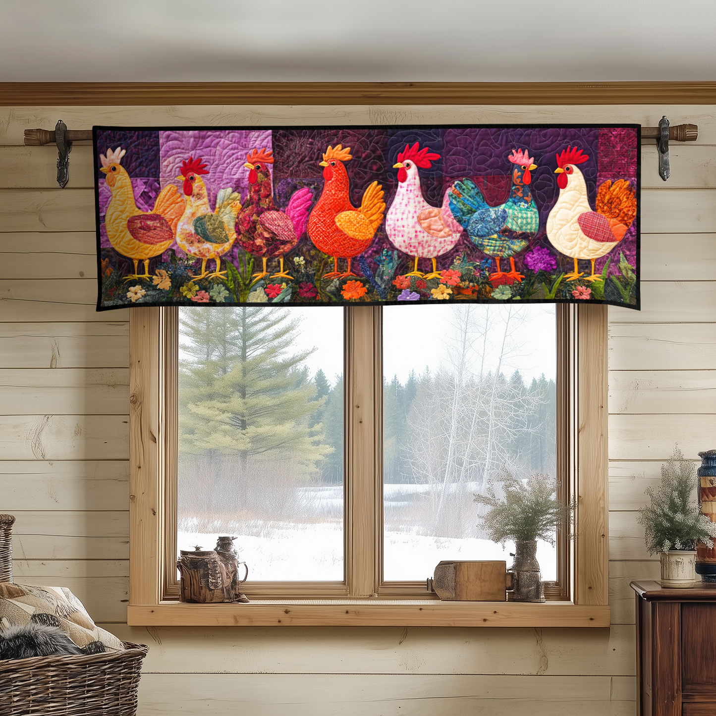 Farm Fresh Quilted Valance NCU0VH2858