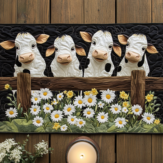 Farm Friends Quilted Table Runner NCU0VH4306
