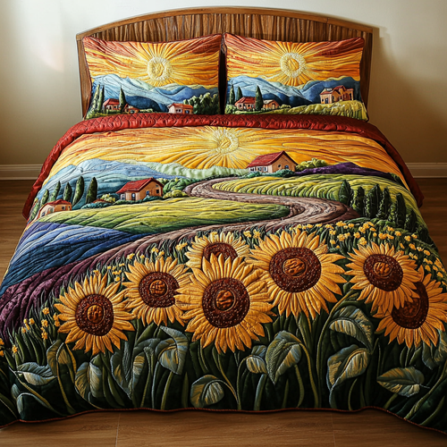 Farm Glow 3-Piece Quilted Bedding Set NCU0VH5150