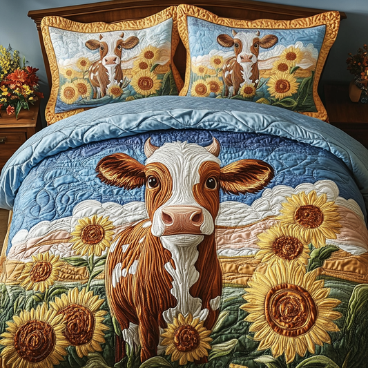 Farm Hug 3-Piece Quilted Bedding Set NCU0VH5100