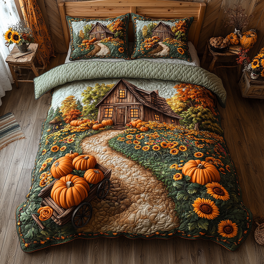 Farm Lane 3-Piece Quilted Bedding Set NCU0DK9412