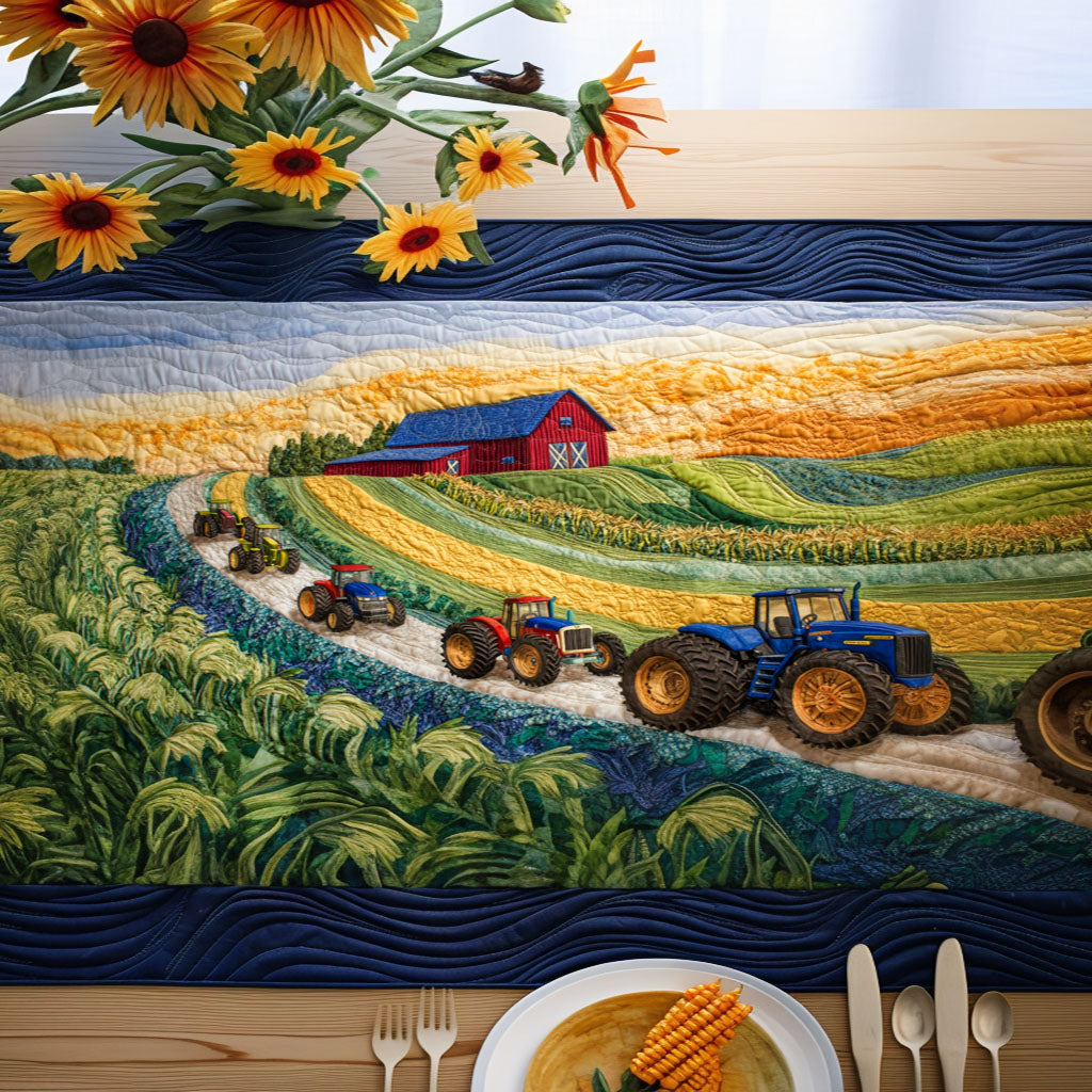 Farm Pathway Quilted Table Runner NCU0NT6292
