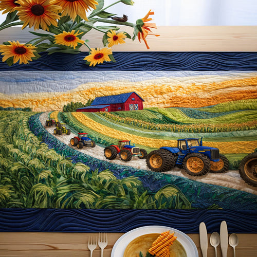 Farm Pathway Quilted Table Runner NCU0NT6292