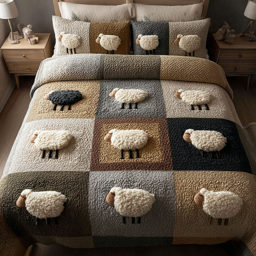 Farm Quilt 3-Piece Quilted Bedding Set NCU0DK12093 – Vantique