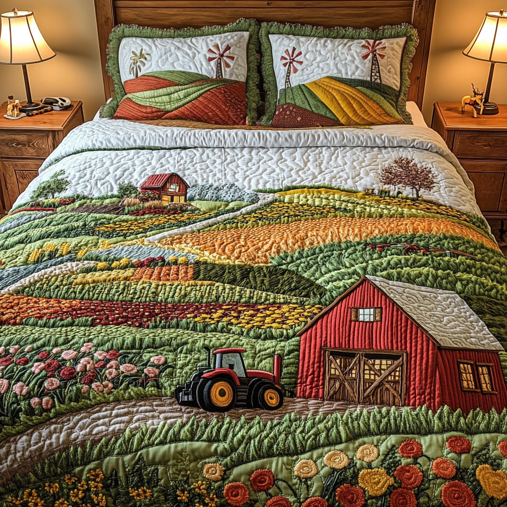 Farm Serenity Quilted Bedding Set NCU0DK6843 – Vantique