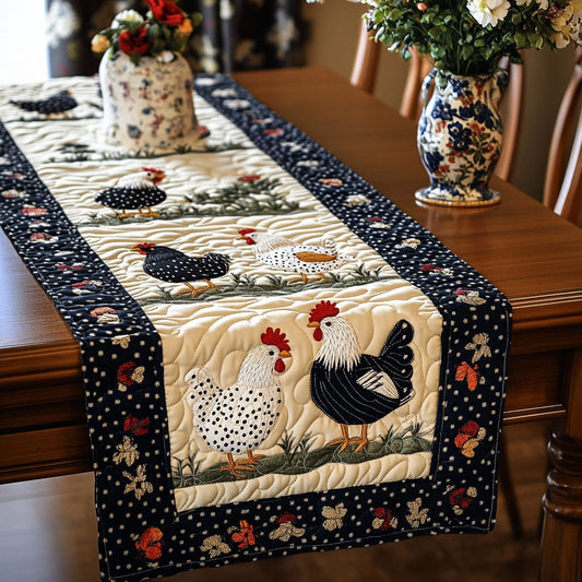 Farmhouse Charm Quilted Table Runner NCU0NT3954