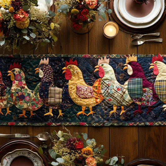 Farmhouse Charm Quilted Table Runner NCU0VH2815