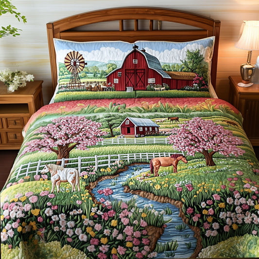 Farmhouse Dream 3-Piece Quilted Bedding Set NCU0PT6567