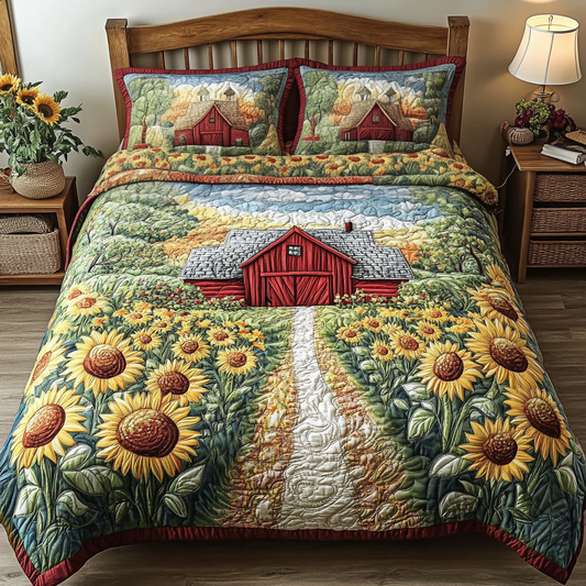 Farmhouse Dream 3-Piece Quilted Bedding Set NCU0VH4635