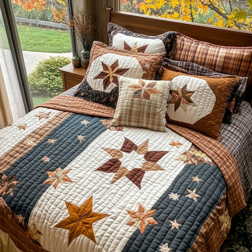 Farmhouse Glow 3-Piece Quilted Bedding Set NCU0PT7765