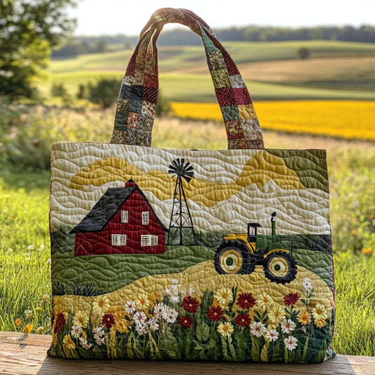 Farmstead Bliss Quilted Tote Bag NCU0PT7970
