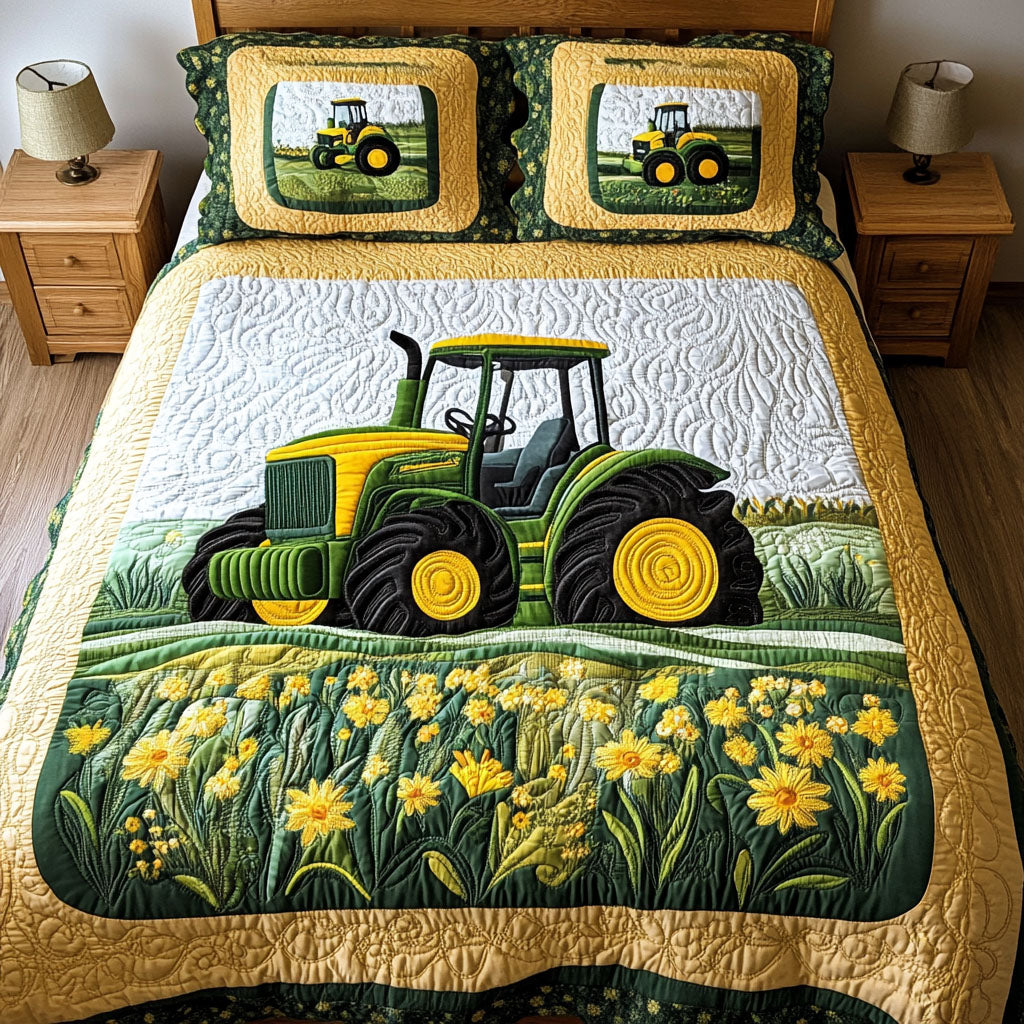 Farmstead Journey 3-Piece Quilted Bedding Set NCU0PT2825