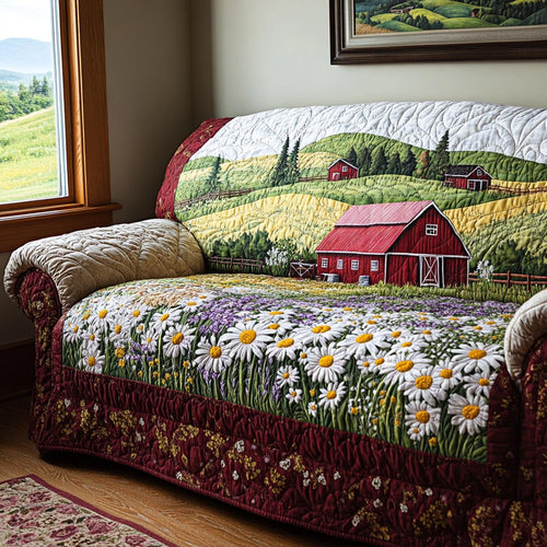 Farmstead Spring Quilted Sofa Cover NCU0DV9304