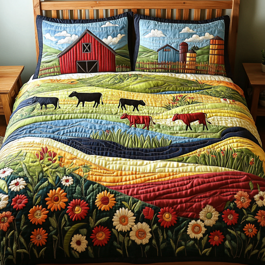 Farmstead Vibes 3-Piece Quilted Bedding Set NCU0DK6684
