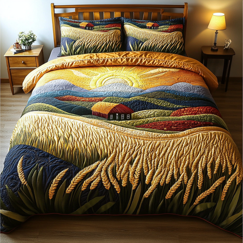 Farmview Serenity 3-Piece Quilted Bedding Set NCU0DK6645