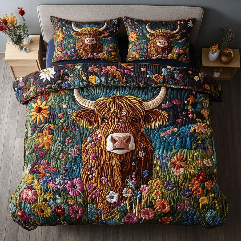 Farmyard Delight 3-Piece Quilted Bedding Set NCU0PT5723