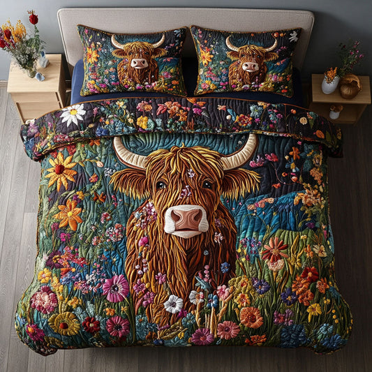 Farmyard Delight 3-Piece Quilted Bedding Set NCU0PT5723