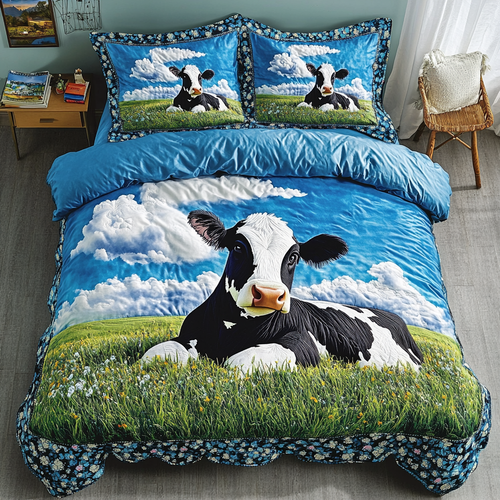Farmyard Friend 3-Piece Quilted Bedding Set NCU0DK4553