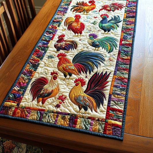 Farmyard Gathering Quilted Table Runner NCU0PT5077