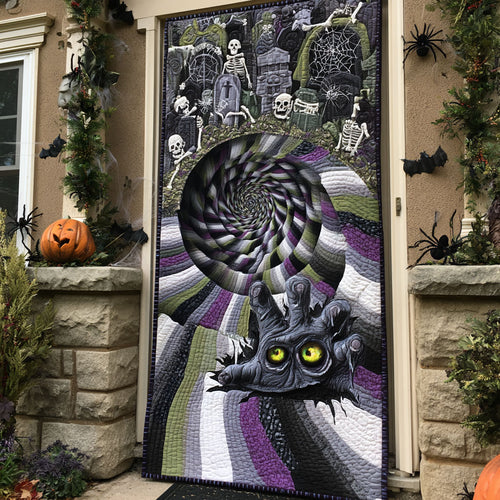 Fear on the Front Step Quilted Door Cover NCU0PT11871