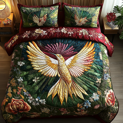 Feather Glow Quilted Bedding Set NCU0DV2863