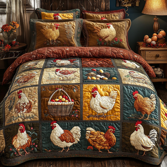 Feather Lane 3-Piece Quilted Bedding Set NCU0VH3961