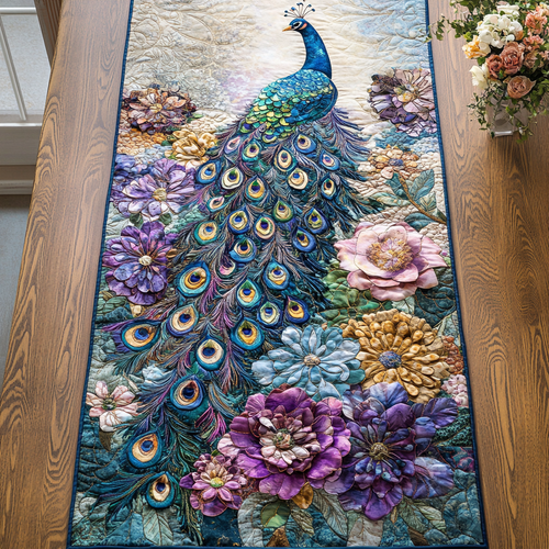 Feathered Beauty Quilted Table Runner NCU0DK5855